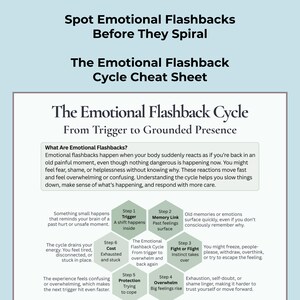 感情的なフラッシュバックサイクル | CPTSD回復段階と身体的脱出ツール（PDF）