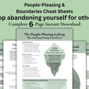 Guías rápidas para complacer a los demás y establecer límites (Descarga instantánea)