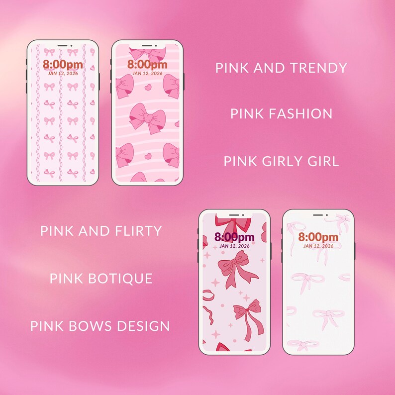 Pink Bows Wallpaper | Pink Backgrounds | Pink Power | Pink Universe ...