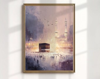 Kaaba Painting: Masjid al-Haram Wall Art (Digital Download)