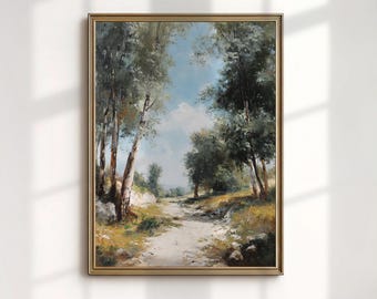 Nilgiri Hills Art Print, Eucalyptus Tree Landscape, Indian Hill Station Wall Decor
