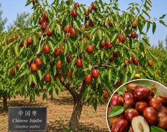 Chinese Jujube Tree Seeds – Ziziphus Jujuba, Hardy Fruit for Garden & Bonsai
