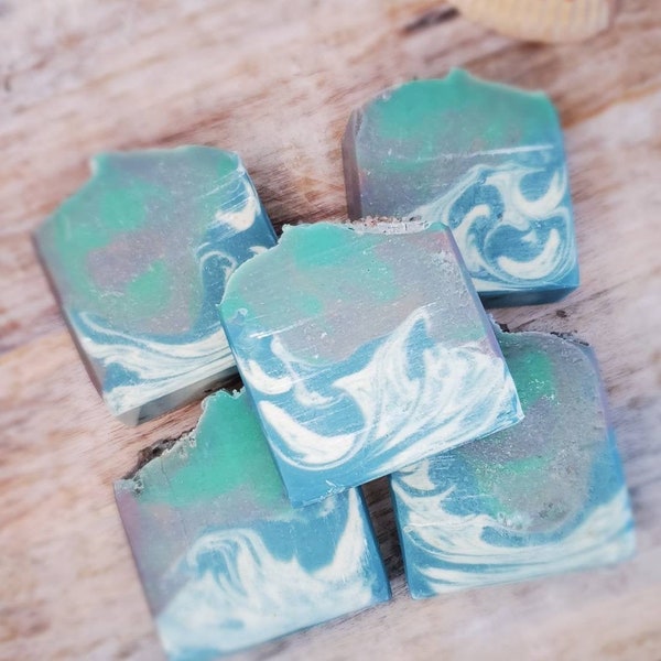 MERMAID TALES- ORANGE Melon Blackberry Scented Goat Milk Soap, Natural Handmade Soap, Luxury Soap, Gift for Her