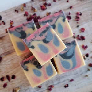 AMORE- BLACK RASPBERRY Vanilla Luxury Goat Milk Soap, Handmade, Mother's Day Birthday Gift, Artisan Soap