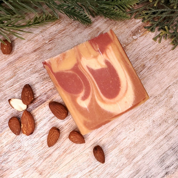 CHERRY ALMOND- NATURAL Luxury Goat Milk Soap, Handmade Soap Bar, Mothers Day Gift for Her