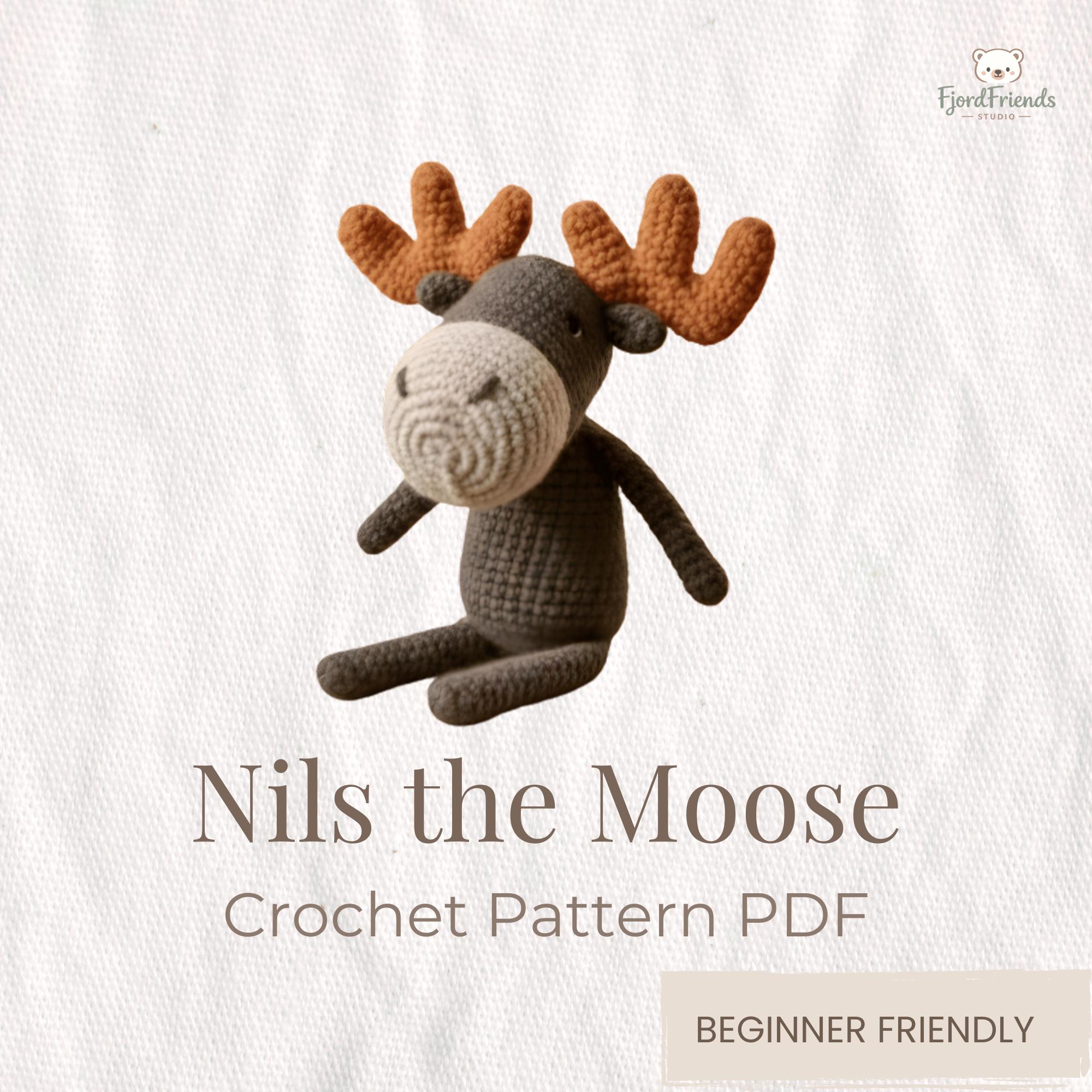 35 Moose Crochet Patterns: Woodland Amigurumi, Loveys, Plushies, and More 32 Moose Woodland Amigurumi Toy