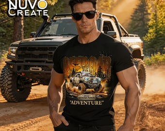 Offroad Adventure Truck T-shirt | 4x4 Muddy SUV Graphic Tee