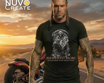 Memento Mori skull reaper design T-Shirt | Remember You Must Die