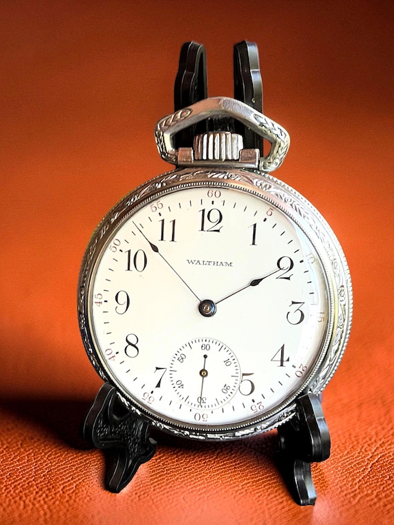 Waltham Pocket Watch 1912 Grade 610 16s 7J Defiance Case Vintage