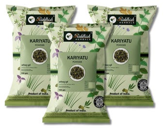 Kariyatu Powder Set of 3 – Ayurvedic Digestive Wellness Herbal Powder Gift Bundle