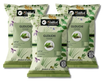 Guduchi (Giloy) Powder Pack of 3 – Tinospora Cordifolia Ayurvedic Herbal Wellness Blend for Daily Immune Support, 3 x 100g