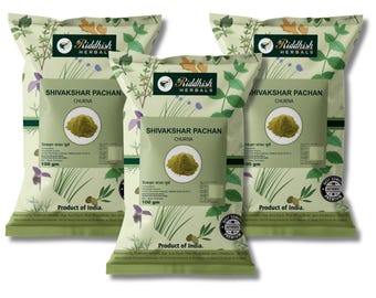 Shivakshar Pachan Churna – Ayurvedic Herbal Wellness Powder Pack of 3 *100g