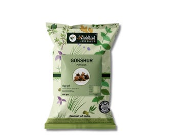 Gokshur Powder (Tribulus terrestris) – Ayurvedic Herbal Wellness Powder, Natural Vitality Support, 100g