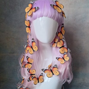 Set of monarch butterfly hair clips image 10