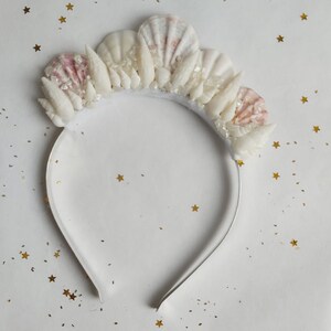 Mermaid shell crown, delicate mermaid tiara, sea crown image 6