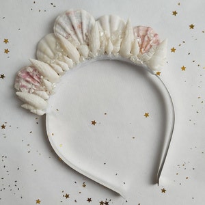 Mermaid shell crown, delicate mermaid tiara, sea crown image 3