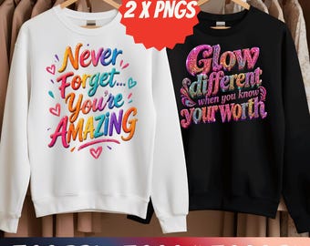Motivational Graffiti Typography PNG SVG Bundle | Colorful Streetwear T-Shirt Designs (Digital Download)