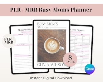 Busy Mom Planner Digital PLR – Productivity Planner with Resell Rights
