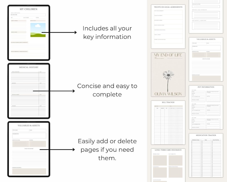 Final preparations planner editable resell product