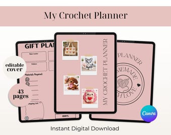 Crochet Project Planner PDF | Printable Organizer & Tracker