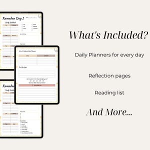 Ramadan planner PDF for Etsy sellers