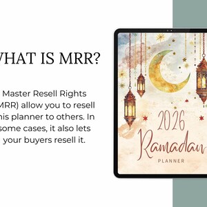 Printable Ramadan planner for passive income