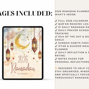 Ramadan tracker 2026 prayer and Quran log