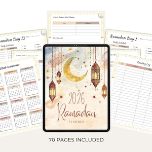 Ramadan journal 2026 daily planner pages
