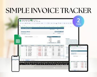 Small Business Invoice Tracker • Invoice Template Spreadsheet • Client Payments & Payment Tracker • Business Invoice Generator Sheet