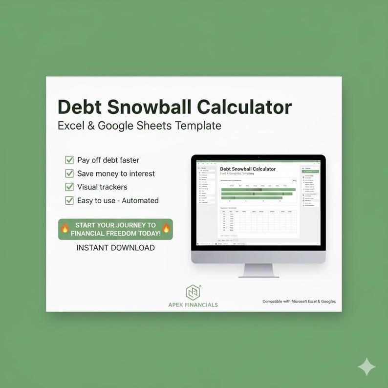 THE DEBT DESTROYER Maps | Debt Planner Excel + Ebook Guide ...