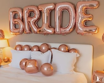 Bride Balloons 40-inch Big Size Beige for wedding, bridal shower, bacheloratte party decoration
