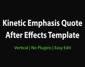 Kinetic Emphasis Quote — After Effects Template