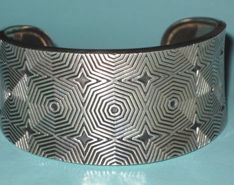 Vintage Mexico Signed DDD 925 Sterling Silver Cuff Bracelet 37.5g