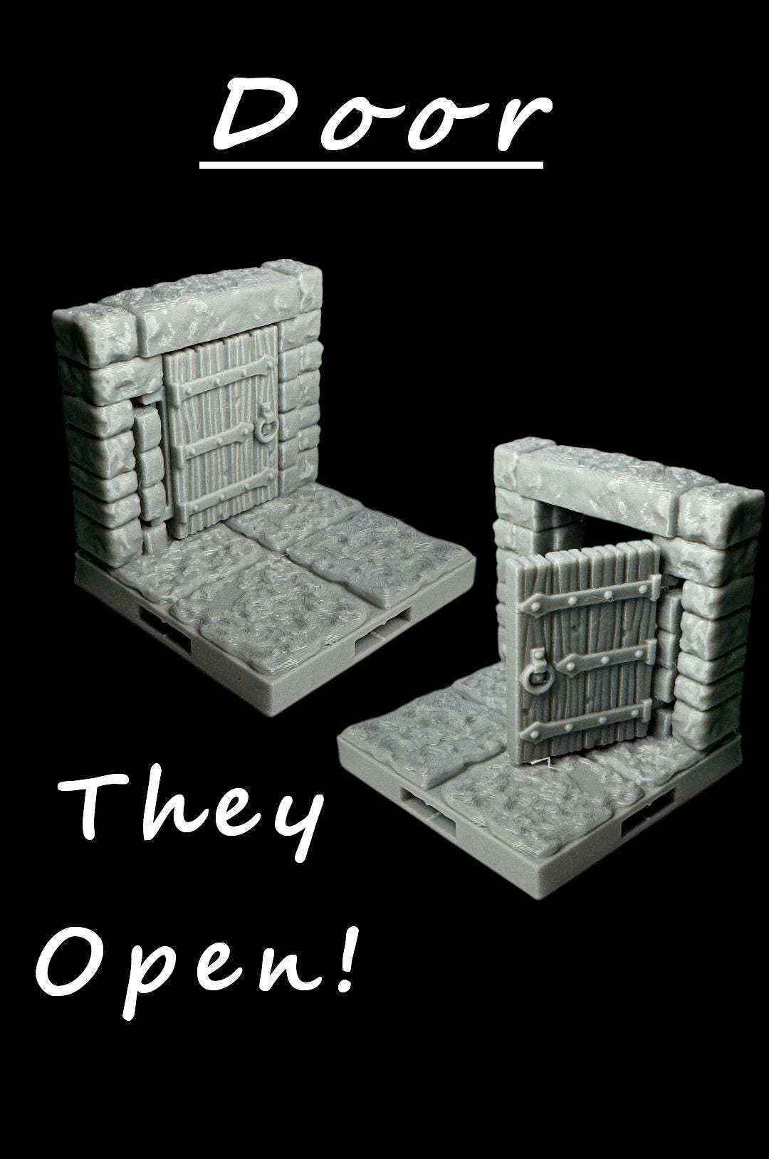 Dragonlock Dungeon Openable Door – Tabletop RPG Terrain, 28mm Scale - Etsy