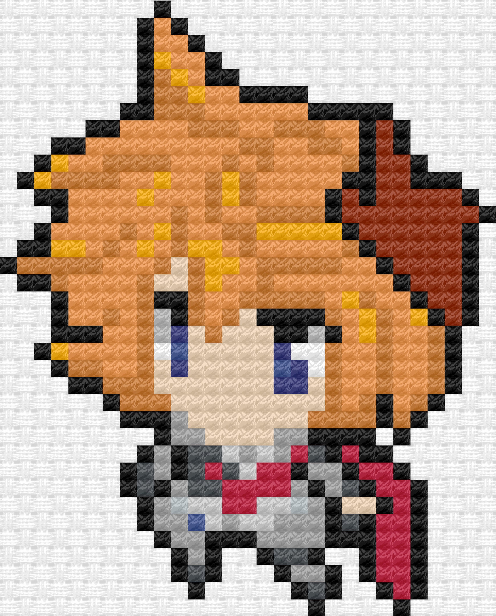 Genshin Impact Childe Chibi Cross Stitch Pattern - Etsy Finland