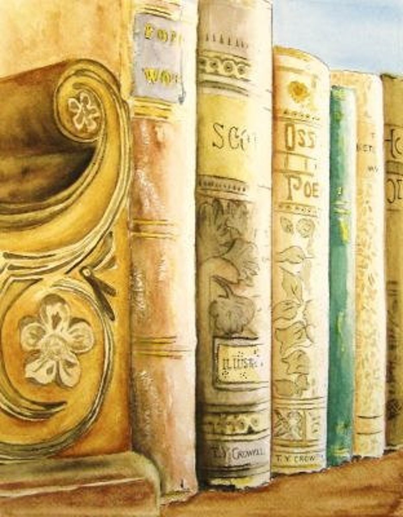 WATERCOLOR BOOKS Print of My Original Painting It is the Etsy