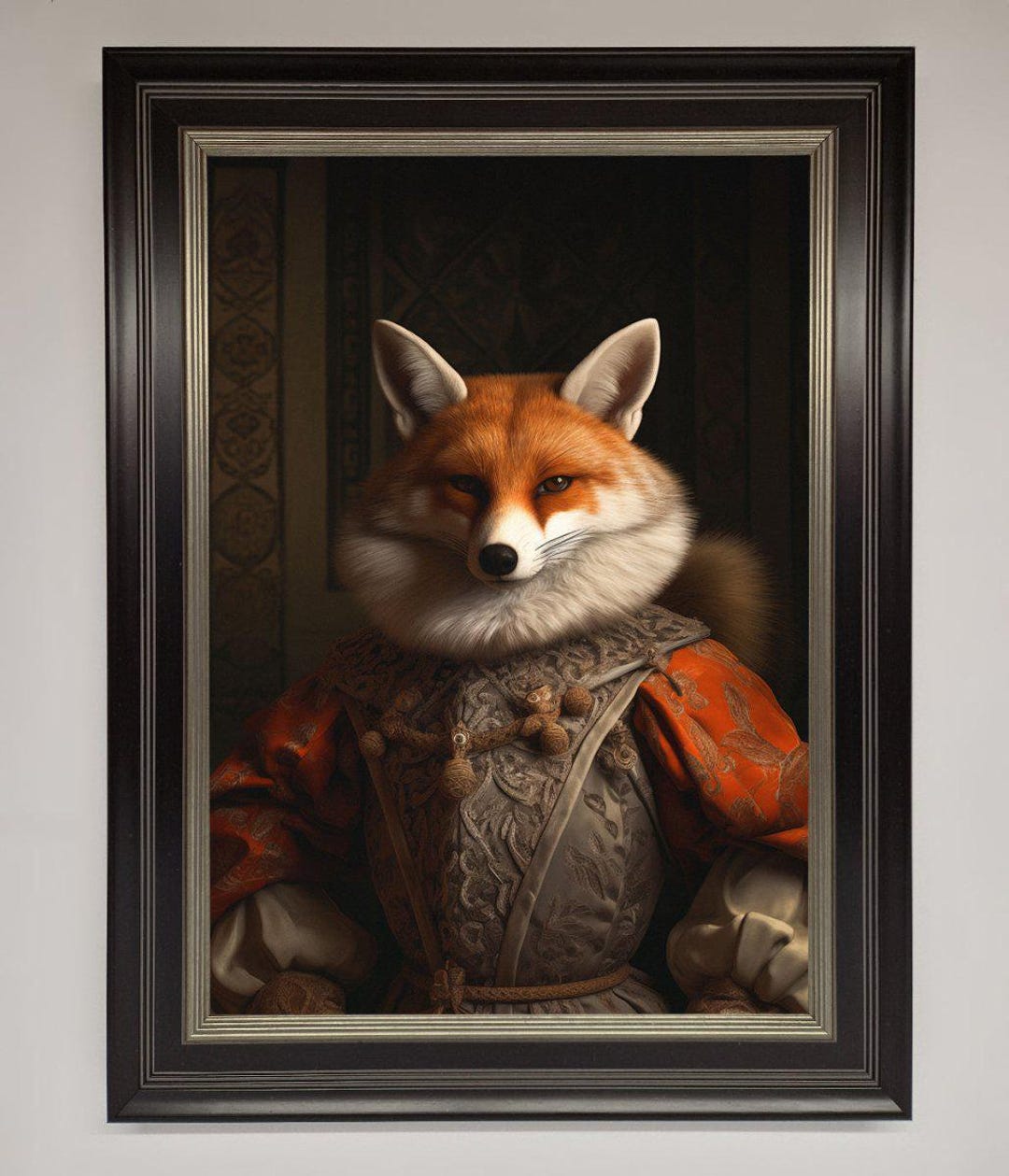 Renaissance Fox Poster - Framed Wall Art Print - Etsy