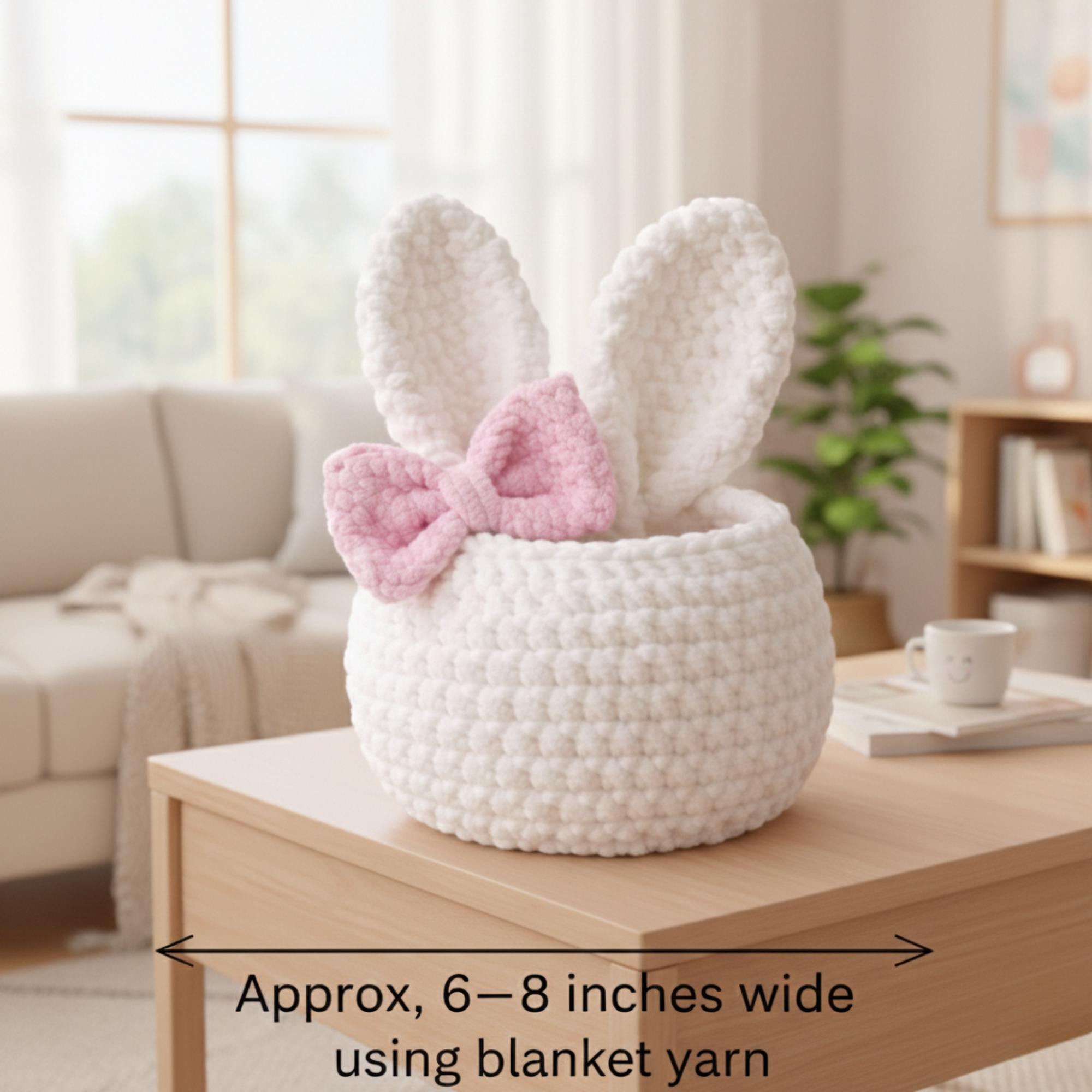 3 in 1 Bunny Basket Crochet Pattern PDF, Easter Bunny Basket Amigurumi ...