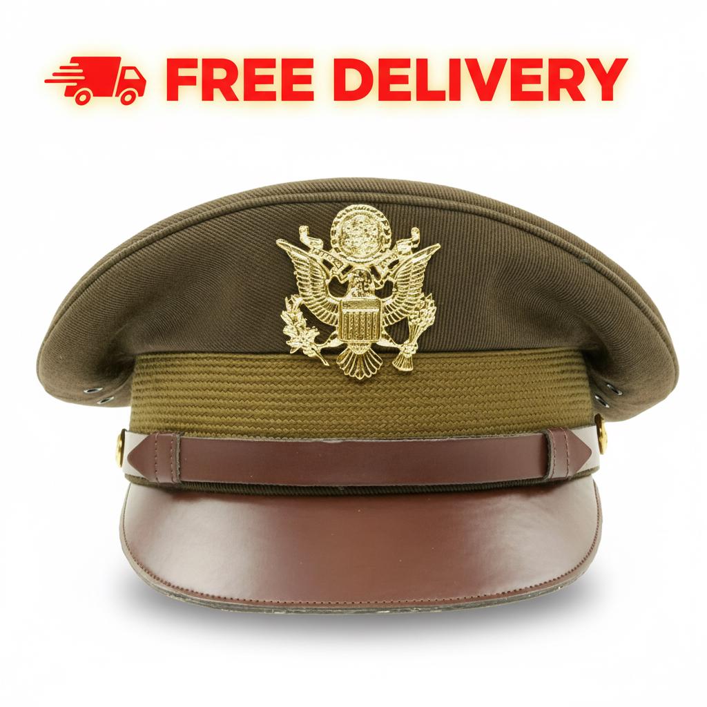 WW2 アメリカ陸軍航空隊　クラッシュキャップ　精巧レプリカ　7 3/8 WW2 USAAF Crusher Cap Replica – Army Air Corps Pilot Hat, WWII