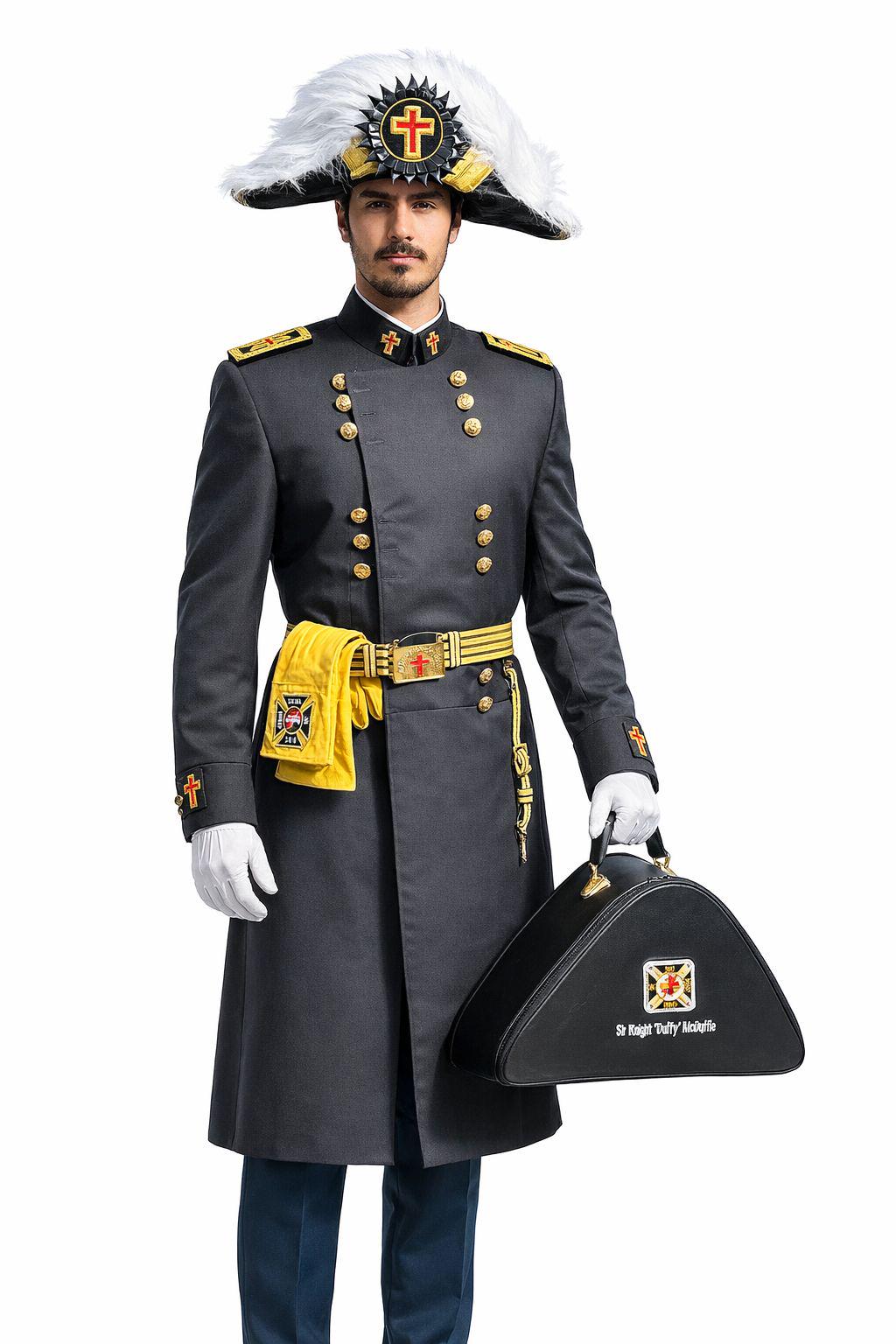 Knights Templar Black Full Dress Uniform With Chapeau – Commandery ...