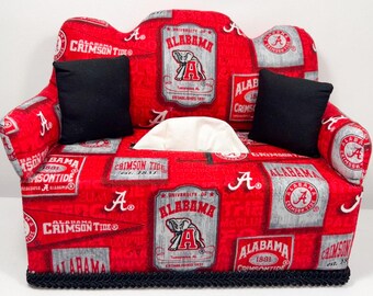 Alabama Crimson Tide Tissue Box Cover