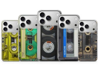 Funda de casete con diseño nostálgico para iPhone 17, 16Pro, 15, 14, 13, 12, Samsung S25, S24, S23, S22, A16, A56, A55, Pixel 10Pro, 9Pro