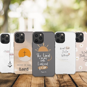 Etui na telefon z motywem Psalmów, letnia osłona Christian Izajasz na iPhone'a 17 Pro Max 16e 15 14 12 i Samsunga S25 Ultra S24 FE A56 Pixel 10 XL 9a 8