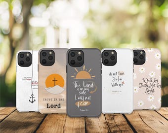 Funda para teléfono con las Escrituras del Salmo, Isaías Cristiano de Verano para iPhone 17 Pro Max 16e 15 14 12 y Samsung S25 Ultra S24 FE A56 Pixel 10 XL 9a 8