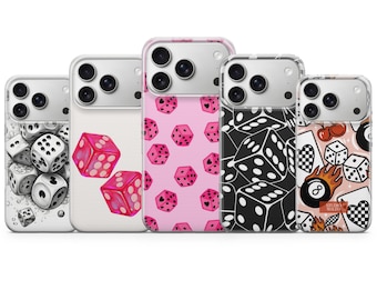 Funda para teléfono Dice Lucky You para iPhone 17Pro, 16, 15, 14, 13, 12, Samsung S25, S24, S23Fe, S22, A16, A26, A56 Pixel 10, 9Pro