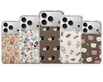 Funda para teléfono Kawaii con diseño estético para iPhone 17 Pro, 16, 15, 14, 13, 12, Samsung S25, S24, S23 Fe, S22, A16, A26, A56, Pixel 10, 9 Pro