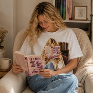 Custom Book Girl Shirt, Personalized Reading Lover Gift image 3