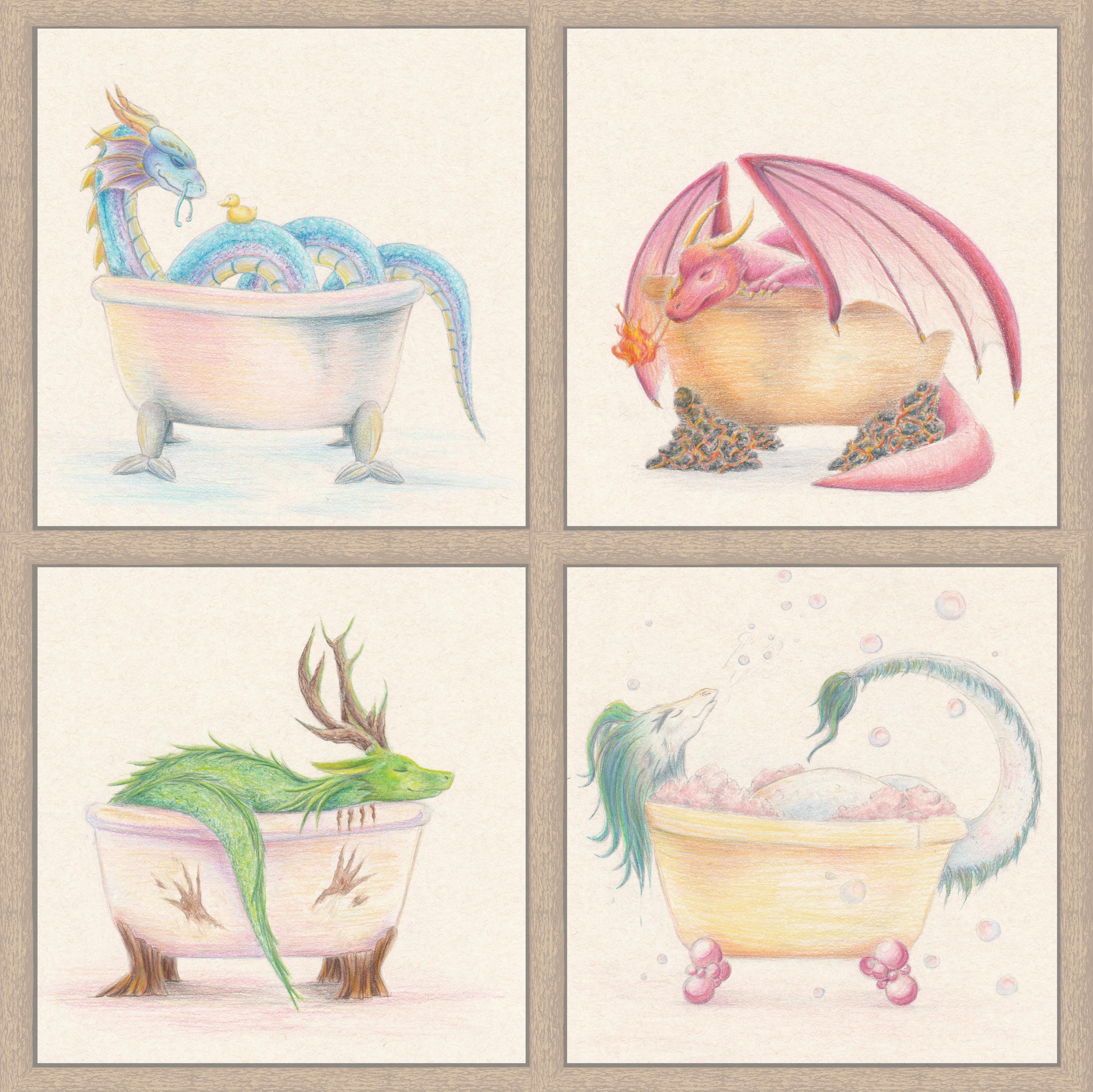 Dragon Bathroom - Etsy