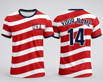 Personalized Soccer Jersey Shirt, Custom Name & Number Country Tee, USA Venezuela Peru Soccer Shirt, Matching Family Football Jersey Gift