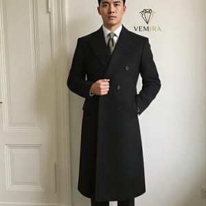 Peak Lapel Overcoat - Etsy